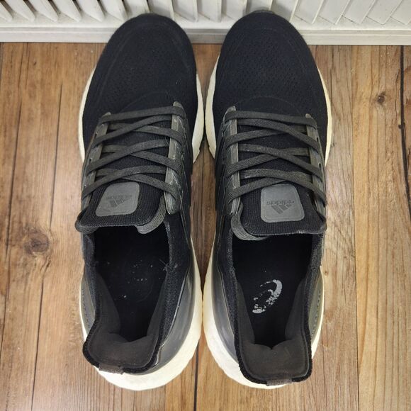 Adidas UltraBoost 21 Men\'s 11.5 Core Black White Athletic Sneakers Shoes FY0378 main image 4